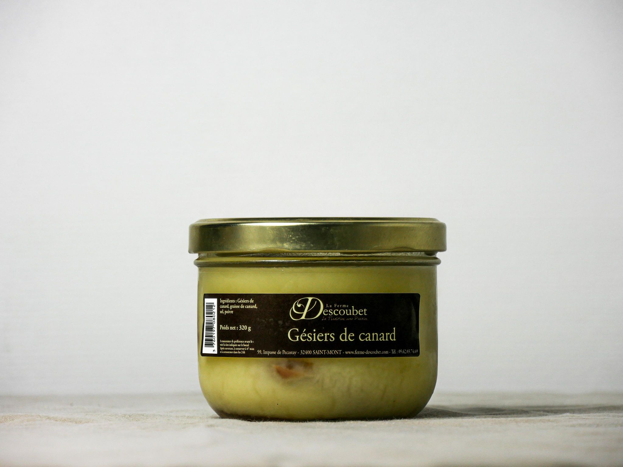 Gésiers de canard confits 320g. Plats cuisinés